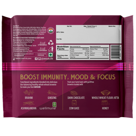 Awsum Better Bakes Walnut Brownie